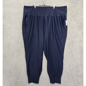 Old Navy Go Dry Powersoft Navy‎ Jogger Light Compression High Waist Size 3X NWT